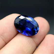 Royal Sapphire Oval Shape Faceted Gemstone LAB CREARED SPINEL 113# Multiple Sizes to Choose For Jewelry Making