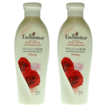 Enchanteur Moisture Silk Enticing Perfumed Body Lotion White For All Skin Types 250ml Pack of 2
