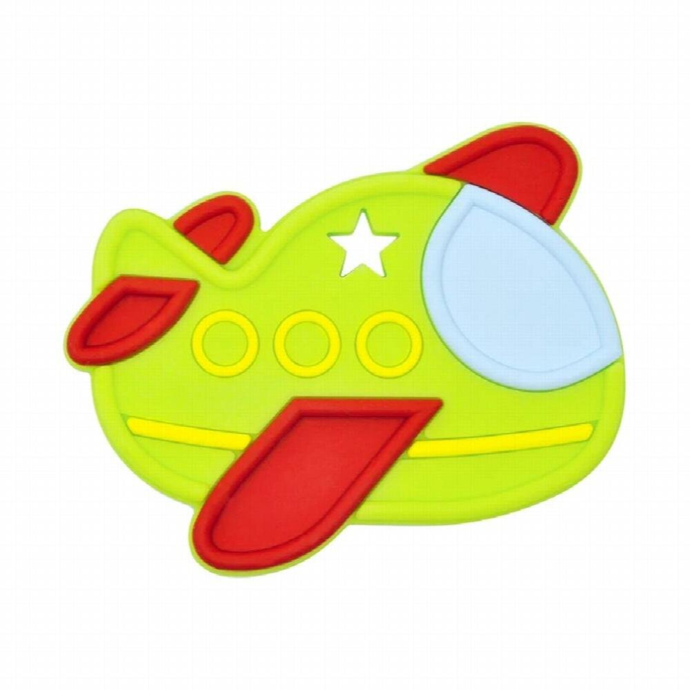 Chenkai 5PCS Airplane Silicone Teether BPA Baby Pacifier Dummy Teething DIY Smoothing Sensory Necklace Toy Accessories