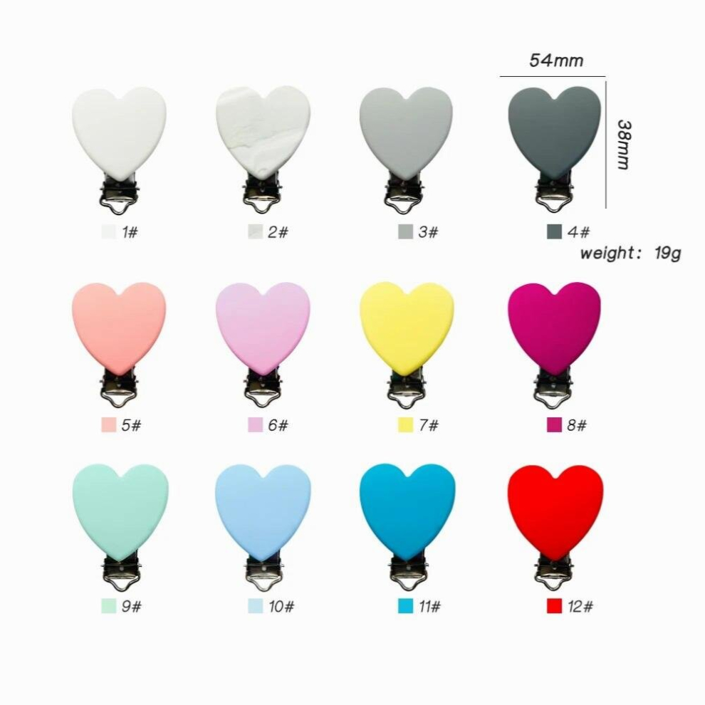 5PCS BPA Silicone Pacifier Clip Cartoon Shaped Baby Pacifier animal Clips DIY Pacifier for Chain Nursing Teething