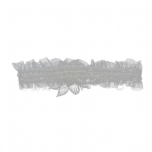 LR035 Wedding Bridal Garter Crystal Tulle Flower Ruffled Edge Brides Bridesmaid Leg Ring Women Sexy