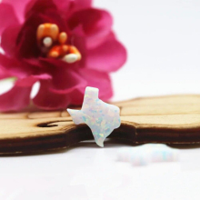 (3pcs/lot) 12mm Synthetic Texas Opal Fire Texas Map Opal for Jewelry making High opal