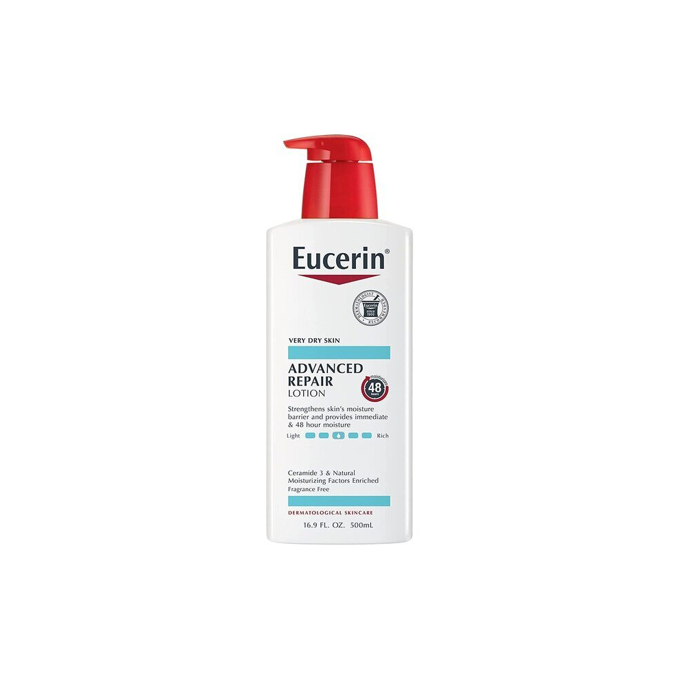 Eucerin Advanced Repair Lotion, Fragrance Free Moisturiser, Perfect for All Skin Types 16.9 Fl Oz