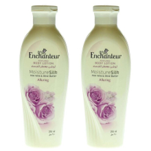 Enchanteur Moisture Silk Alluring Perfumed Body Lotion White For All Skin Types 250ml Pack of 2