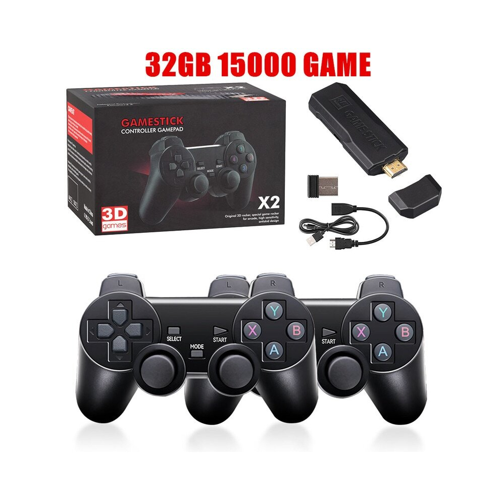 Video Game Stick 4K GD10 Console 2.4G Double Wireless Controller 40000 Games 128GB Retro Games for TV Boy Christmas Gift