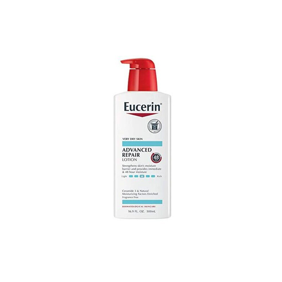 Eucerin Advanced Repair Lotion, Fragrance Free Moisturiser, For Smooth Soft Skin 16.9 Fl Oz