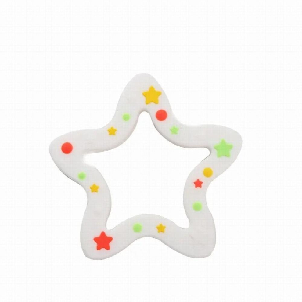 Chenkai 10PCS Silicone Star Teethers Food Baby Cartoon Pacifier Teething For Baby Nursing Accessories and BPA