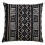 20 in. Mud Cloth Throw Poly Filled Pillow, Black 1