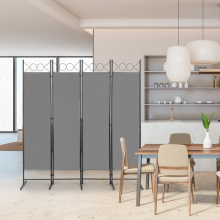 4 Panel Room Divider Folding Privacy Screen Home Office Furniture Wall Partition