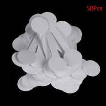 Jewelry retail 50/100 pcs necessary jewelry self-adhesive square round label lanyard self-adhesive can be filled in
