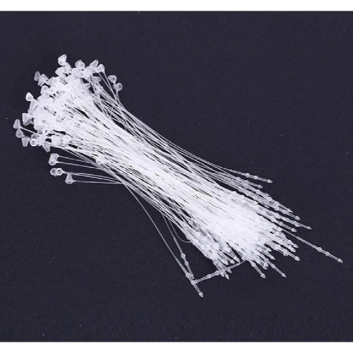 100pcs Loop Locks fasten rope Clothes label Tagging Pins Plastic loop lock pins Rope pin line tags holder sling 1