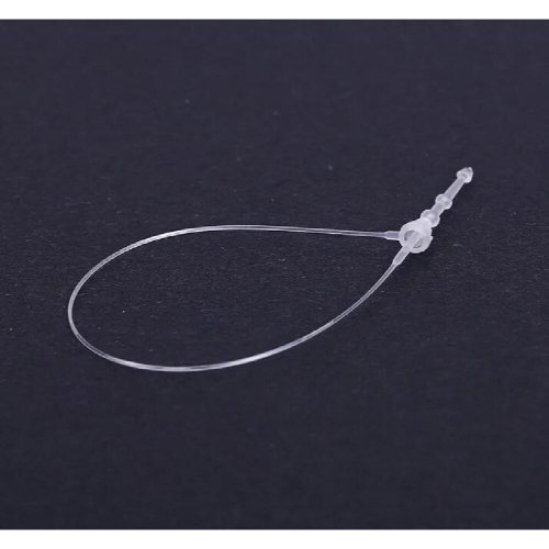 100pcs Loop Locks fasten rope Clothes label Tagging Pins Plastic loop lock pins Rope pin line tags holder sling 2