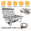 Chafing Dish Buffet Set 8QT 4 Pack Rectangular Full Pan ×2+Half Pan ×2 3