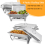 Chafing Dish Buffet Set 8QT 4 Pack Rectangular Full Pan ×2+Half Pan ×2 8