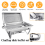 Chafing Dish Buffet Set 8QT 4 Pack Rectangular Full Pan ×2+Half Pan ×2 2