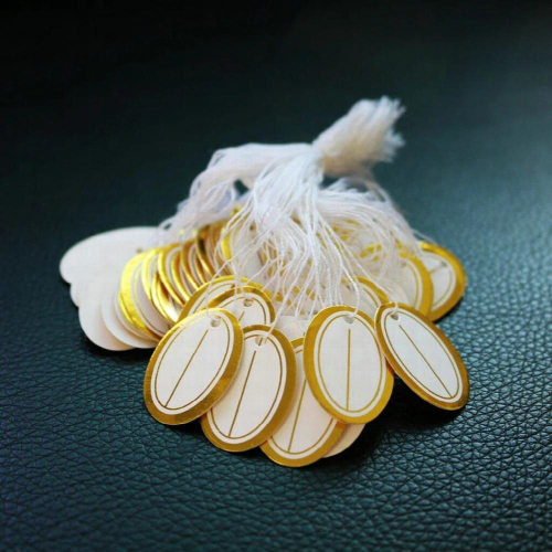 500pcs Retail Tie on String Label Jewelry Display Watch Clothes 2