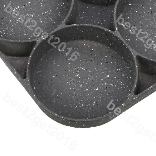 4 Hole Omelet Pan for Make Burger Egg Ham Pancake Non-Stick 1