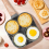 4 Hole Omelet Pan for Make Burger Egg Ham Pancake Non-Stick 5