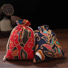 5pcs/lot 9.5x13.5cm Cotton Bags Red Small Party Wedding Favor Boutique Candy Jewelry Packaging Bags Gift Bag Pouches