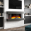 Living And Home 52 Inch Versatile Electric Fireplace with WiFi Remote Control 2