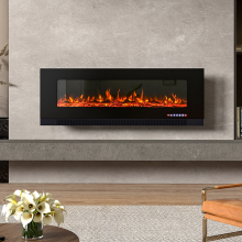 50 Inch Wall Mounted LED Electric Fireplace with 12 Flame Colours