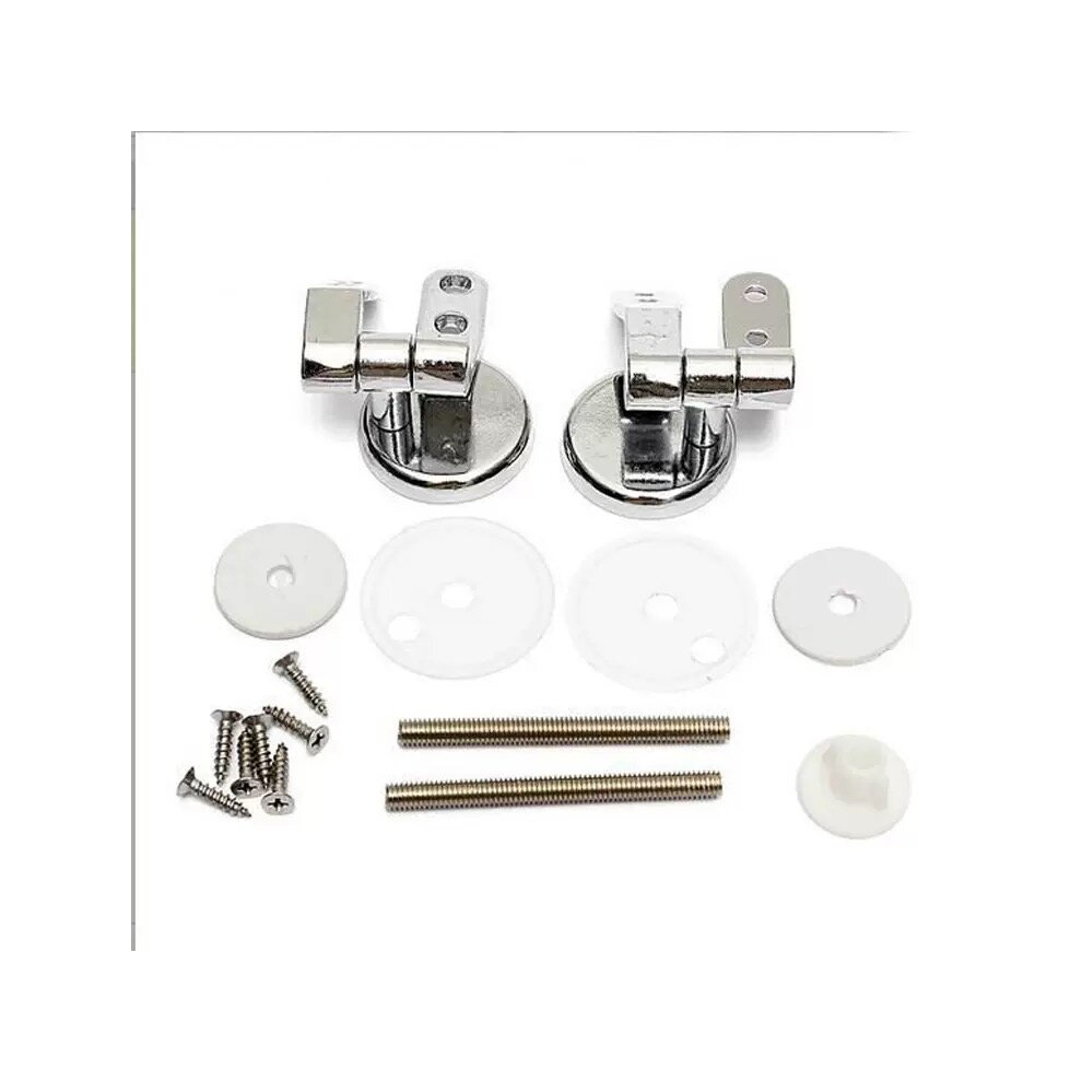 Replacement Soft Close Hinge Toilet Seat Chrome Hinges With Fittings