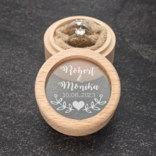 Wedding Rings Box Wood Ring Box Engagement Wedding Ring Pillow Personalized Ring Bearer Proposal Rings Holder