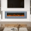 Living And Home (Grey, 60inch) LED Electric Fireplace with Remote Control 1