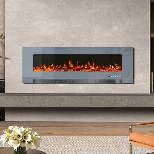 Living And Home (Grey, 60inch) LED Electric Fireplace with Remote Control 1