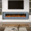 Living And Home (Grey, 72inch) LED Electric Fireplace with Remote Control 1
