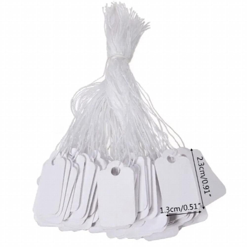 500Pcs Jewelry Clothing Display Merchandise Tags Label Tags String 1