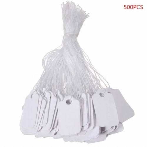 500Pcs Jewelry Clothing Display Merchandise Tags Label Tags String