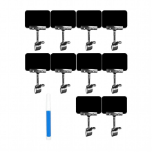 Set of 10 Merchandise Retail Display Sign with Erasable Marker for Advertisements, Display Notes, Reminders, and Photos