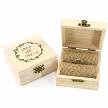 Wedding Supplies Rustic Wedding Wood Romantic Ring Box Holder Mr Mrs Letter Wedding Ring Bearer Box Jewelry Case
