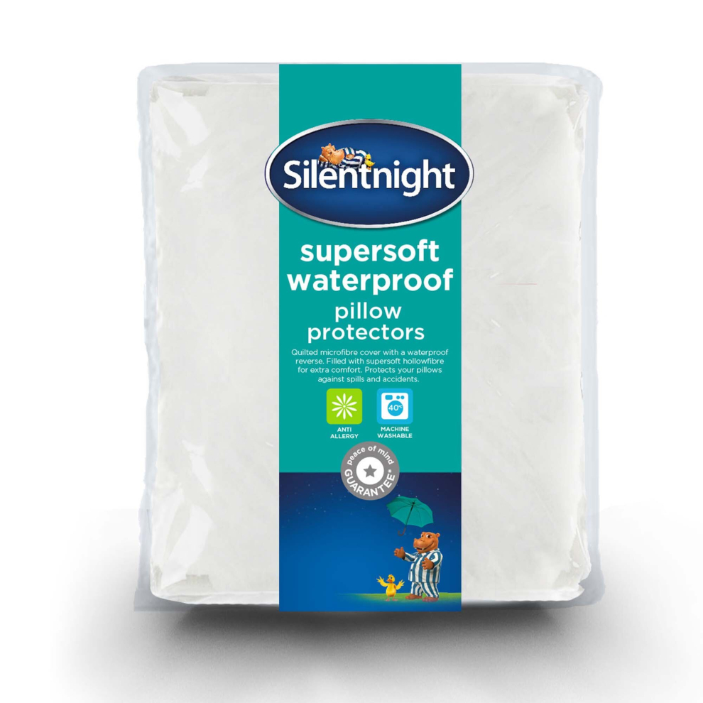 Silentnight Supersoft Waterproof Pillow Protector - Pair