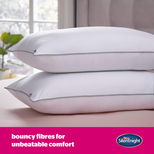 Silentnight Silentnight Luxury Overlocked Ultrabounce Pillow - 2 Pack 1