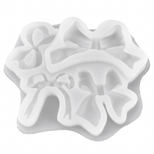 Cartoon Bow Tie Silicone Mould Bow Resin Art Mould DIY Bow Tie Decorative Baking Utensils, 4 Shape