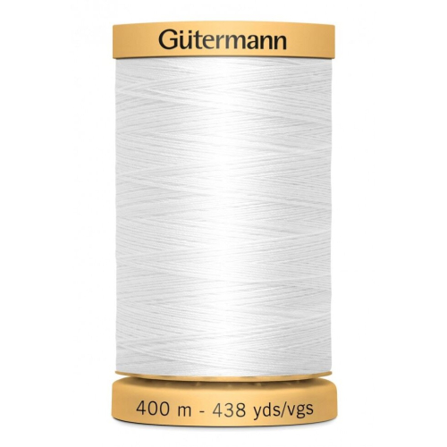 Gütermann Gutermann Cotton Sewing Thread White 5709 - 400 Metres - each