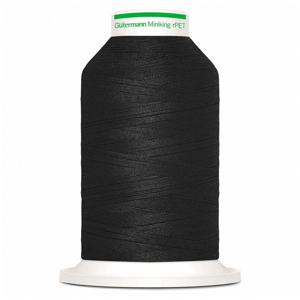Gütermann Gutermann Recycled Miniking Overlocker Thread 000 - 1000 Metres - Each Black