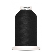 Gutermann Miniking Overlocker Thread 000 Black - 1000 Metres - each