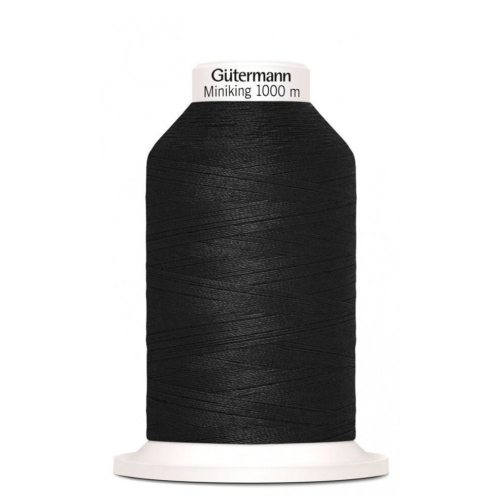 Gütermann Gutermann Miniking Overlocker Thread 000 Black - 1000 Metres - Each