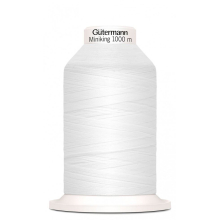 Gutermann Miniking Overlocker Thread 800 White - 1000 Metres - each