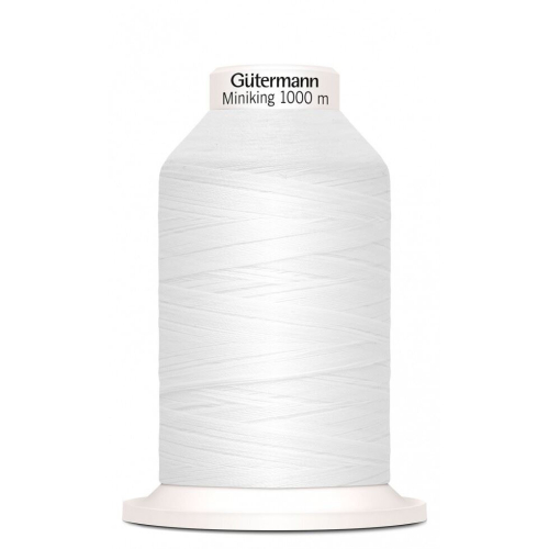 Gütermann Gutermann Miniking Overlocker Thread 800 White - 1000 Metres - each