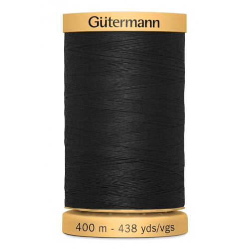 Gütermann Gutermann Cotton Sewing Thread Black 5201 - 400 Metres - each