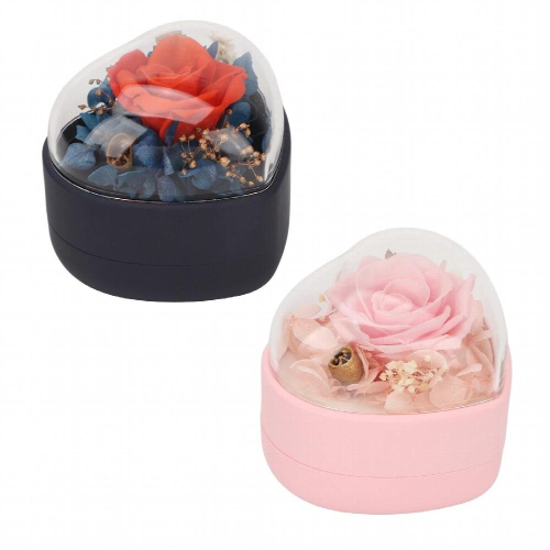 Rose Flower Box Heart Shaped Eternal Rose Flower Box for Christmas 1
