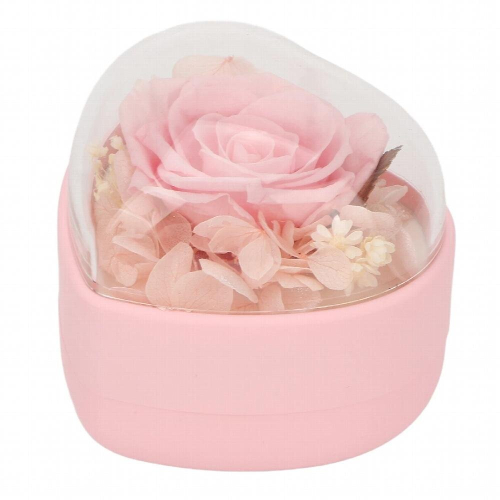 Rose Flower Box Heart Shaped Eternal Rose Flower Box for Christmas