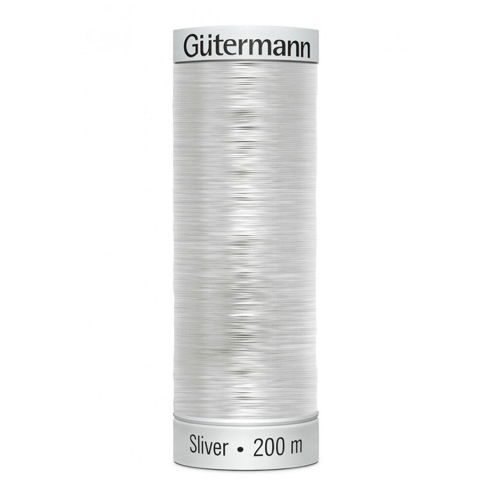 Gutermann Sulky Sliver Embroidery Thread 8021 - 200 Metres - each