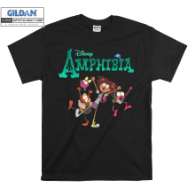 (Medium, Black) Disney Amphibia Poster Men Women Unisex Top T Shirt T-Shirt Tshirt