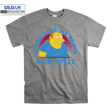 (Large, Grey) Make Like My Pants And Split Comic Book Guy Men Women Unisex Top T Shirt T-Shirt Tshirt