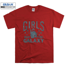 (Medium, Red) Girls Run The Galaxy Leia Men Women Unisex Top T Shirt T-Shirt Tshirt